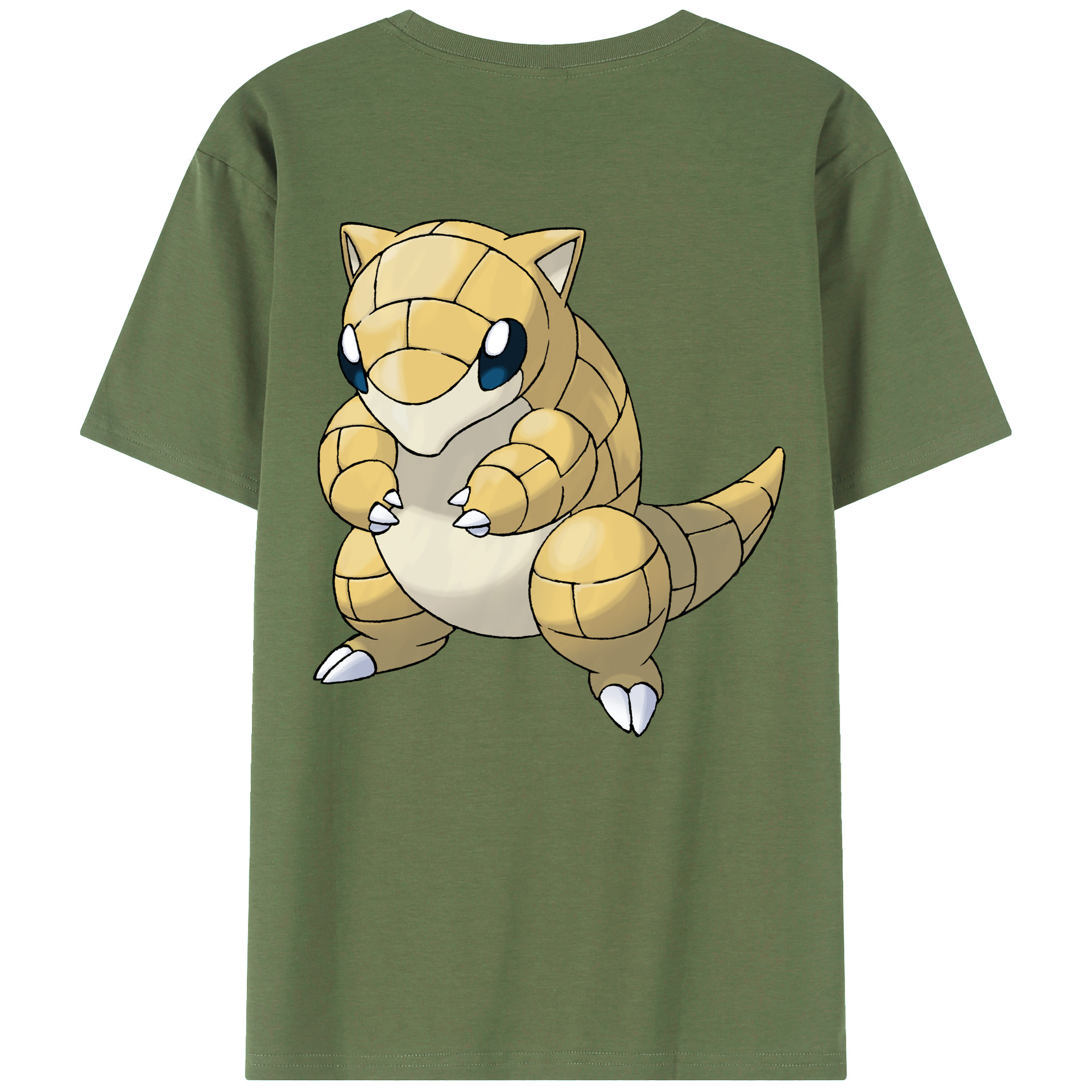 （画像用） ポケットモンスター Pokémon 綿100％ メンズ半袖Tシャツ（バックプリント） 通気性